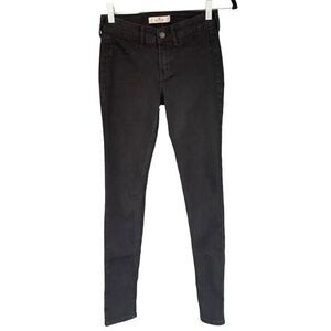 1042 Hollister Black Skinny‎ Stretch Jeans Size 25